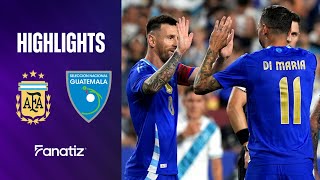 Argentina 41 Guatemala  Extended Game Highlights  International friendly 2024 [upl. by Secnirp]