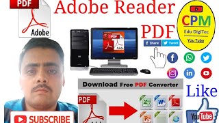 Free download Adobe Reader PDF install in Laptop amp PCCPM Edudigitec 34m Views 2 months [upl. by Sophey]