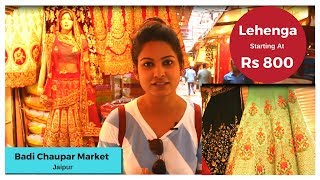 Wedding Lehenga Shopping At Badi Chaupar Market Jaipur  Thing To Do in Rajasthan [upl. by Reginnej819]