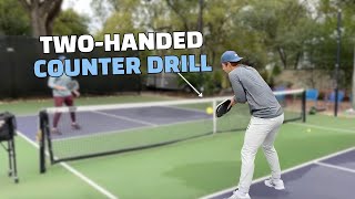 How To Hit the TwoHanded Backhand Counter in Pickleball  Ben Johns [upl. by Jezrdna997]