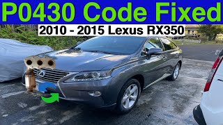 P0430 Fix for 2010  2015 Lexus RX350 [upl. by Ahsenit]