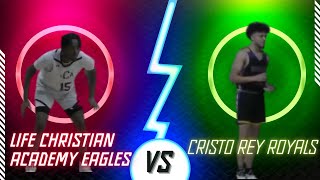 Life Christian Academy Eagles vs Cristo Rey Royals Varsity Boys Basketball Team 2162023 [upl. by Airekat221]