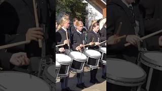 Gordonstoun drumcorps Fanfare drumming display at the 2024 braemargathering in Scotland shorts [upl. by Iram]