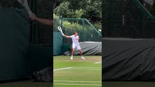 Medvedev Warms Up at Wimbledon 🌱 [upl. by Eon]