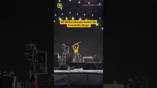 AP Dhillon Breaks Guitar On Coachella Stage  Quint Neon [upl. by Yssim]