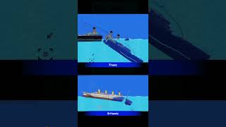 Titanic vs Britannic Sinking whatsappstatus [upl. by Hsizan]