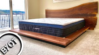 DIY BED FRAME  PLATFORM BED [upl. by Attennot89]