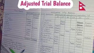 Adjusted Trial Balance In Nepali🇳🇵 Part 2  Class 11 and Class 12 accounting  NEBHSEB [upl. by Evilc]