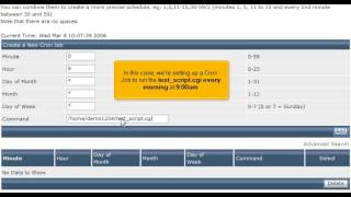 DirectAdmin  How to setup a cron job [upl. by Asilahs]