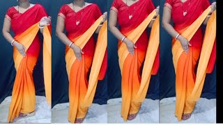 Regular saree drapingEasy saree draping stylesaree how to wear Saree Draping Vlogs [upl. by Ingeborg]