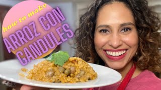 HOW TO MAKE ARROZ CON GANDULES Step by step for beginners and lovers of Puerto Rican cuisine [upl. by Etnuad240]