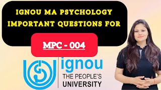 IGNOU MA Psychology important Questions Paper 4 MPC 004 [upl. by Keriann612]