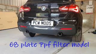 2018 bmw m140i with ppf filter modified resonator and backbox mod [upl. by Gairc140]