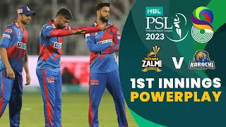 1st Innings Powerplay  Peshawar Zalmi vs Karachi Kings  Match 17  HBL PSL 8  MI2T [upl. by Eselehs]