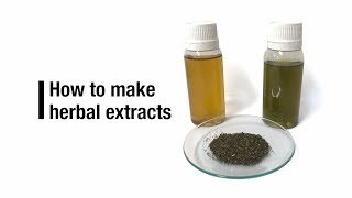 How to make herbal extracts [upl. by Ahsekel]