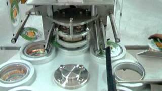 เครื่องซีลแก้ว Automatic Cup Seal Machine [upl. by Cila928]