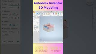 Autodesk Inventor 3D Modeling autodeskinventortutorial 3dmodeling 3dcad autodeskinventor [upl. by Iruy]