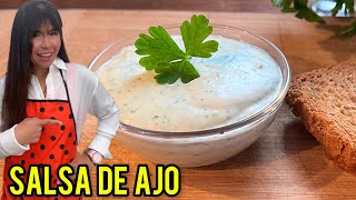 🧄SALSA DE AJO Casera  Receta Alioli [upl. by Delly]