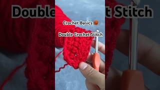 Tutorial on how to do a double crochet stitch 🧶 [upl. by Rohclem]