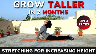 Best STRETCHING EXERCISES to GROW TALLER How to Increase Height after 20 Height increase exercises [upl. by Leoline]