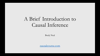 1  A Brief Introduction to Causal Inference Course Preview [upl. by Rebhun]