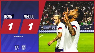 USA Mexico play to 11 draw 🤝  USMNT 11 Mexico  Official Highlights [upl. by Peck]