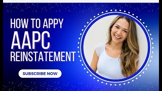 How to apply reinstatement process AAPC what is AAPC Reinstatement reinstatement aapc cpc 2024 [upl. by Obaza507]