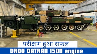 DRDO 1500 HP DATRAN engine in ARJUN MK1A  11 shakti EW system contract [upl. by Schiro961]