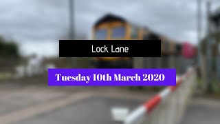 Lock Lane Level Crossing 10032020 [upl. by Plath857]