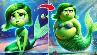 Inside Out 2 Disgust Reluctantly Turns Into a Mermaid [upl. by Alrahc419]