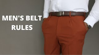 10 Belt Rules Every Man Should Know [upl. by Duthie]