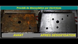 Comment dérouiller une plaque dacier Réponse Désoxydation par électrolyse Coca Cola [upl. by Fransis]