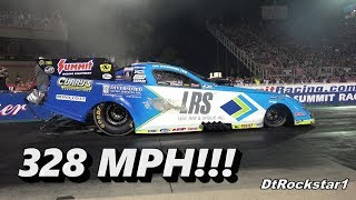 Top Fuel Funny Cars John Force does 328 MPH Pass [upl. by Rehpotsihrc]