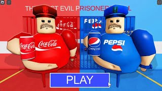 COCACOLA Vs PEPSI BARRYS PRISON RUN OBBY  NOW THEY ARE FIGHTING OVER SODA  Roblox [upl. by Allenotna]