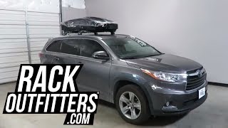 Toyota Highlander with Thule Motion XT Roof Top Cargo Box in Gloss Black [upl. by Yatnahs471]