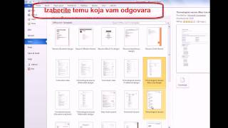 Kako napraviti CV radnu biografiju u Wordu Word 2010 [upl. by Sophy913]