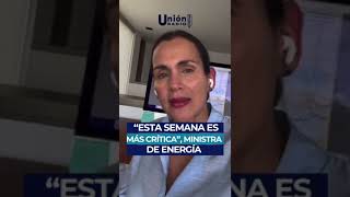 Ministra de Energía informó que la semana que viene será más crítica en cuanto a crisis energética [upl. by Sherburne]