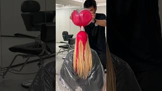 Pink amp purple hair in 5 mins  hairstyle shortsfeed youtubeshorts [upl. by Ididn]