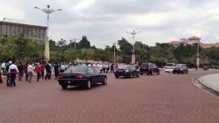 Indonesian President amp Malaysian PM motorcade in Putrajaya [upl. by Sugirdor]