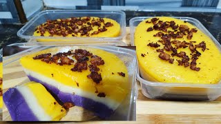 SAPIN SAPIN PINOY KAKANIN GLUTINOUS RICE FLOUR RECIPE [upl. by Nalyr591]