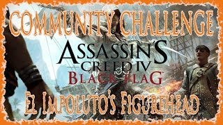 AC IV BLACK FLAG  COMMUNITY CHALLENGE  SINK 2 MAN O WARS FOR EL IMPOLUTOS WHEEL  HD [upl. by Ayoted]