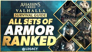 Every Armor Set Ranked  Assassins Creed Valhalla Survival Guide [upl. by Akkinahs]