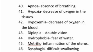 Medical Terminologies  Common Medical Terminologies [upl. by Yema]