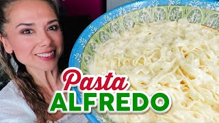 Pasta Alfredo receta ORIGINAL ITALIANA 3 ingredientesMarisolpink [upl. by Asfah291]