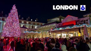 London Walk 🇬🇧 COVENT GARDEN 🎄CHRISTMAS LIGHTS 2024 Switch On  Central London Walking Tour  4K HDR [upl. by Macilroy717]