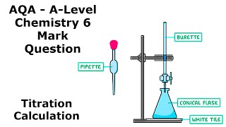 ALevel Chemistry  Titration Calculation  6 Mark Question Walkthrough [upl. by Nomae]