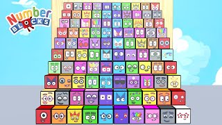 Numberblocks Step Squad ALL Numberblocks Song 1  100 NEW SEASON 7 FULL EPISODES Times Tables [upl. by Ilyk]