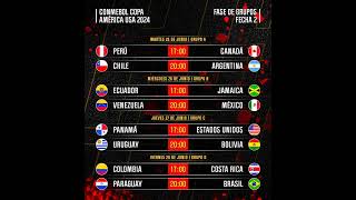 🔴 HORARIOS DE LA COPA AMÉRICA 2024 ligaproecuabet futbol [upl. by Seilenna343]