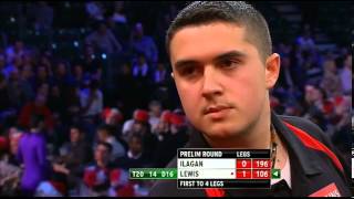 Lourence Ilagan v Jamie Lewis P  12  P Round  World Darts Championship 2013 [upl. by Gaulin]