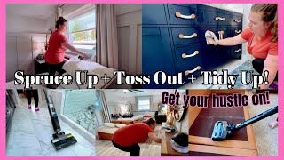 Spruce Up Toss Out Tidy Up Cleaning Motivation  Clean Declutter and Organize  Deep Clean With Me [upl. by Suiram]